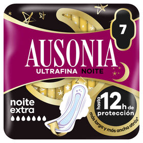 Pensos Higiénicos Ultrafina Noite Extra Com Abas Ausonia 7 Un