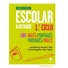 Dicionário Escolar Ilustrado - 1.º Ciclo Inglês / Português | Português / Inglês De Texto