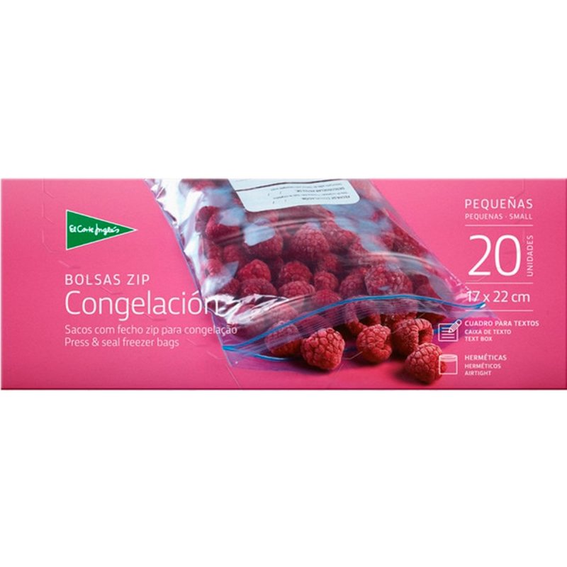 Saco De Congelação Com Fecho Zip 17X22 Cm 20 unidades