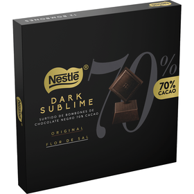 Bombons De Chocolate Negro E Flor De Sal Dark Sublime Nestlé 87 gr