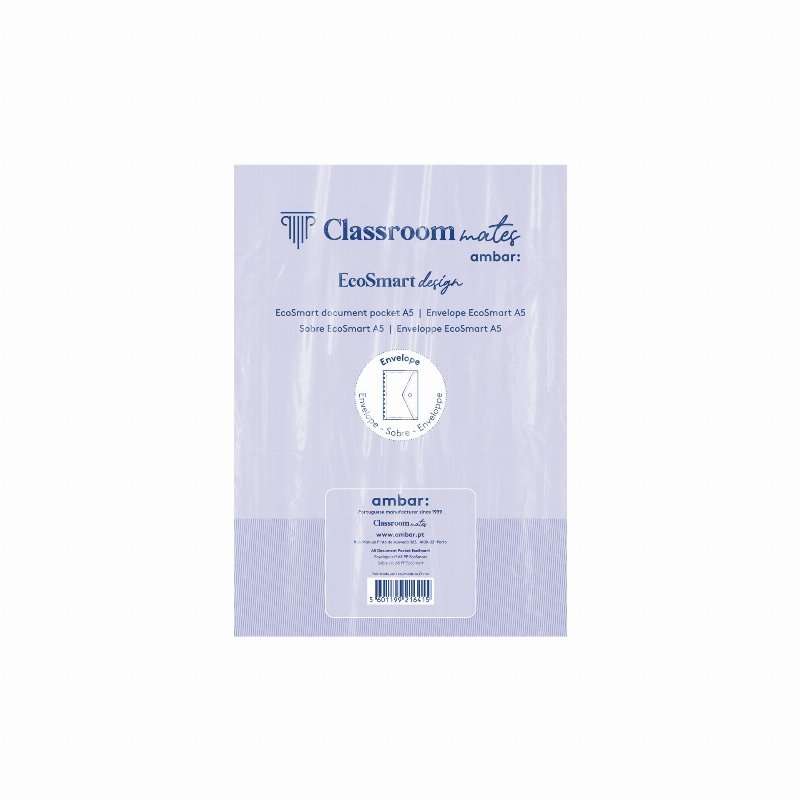 Envelope Para Caderno Ecosmart Ambar Com Fecho A5