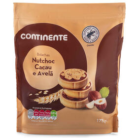 Bolachas Recheadas Nutchoc Cacau E Avelã Continente 175 gr