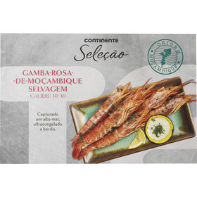 Gamba Rosa De Moçambique Ultracongelada Continente Seleção 800 gr