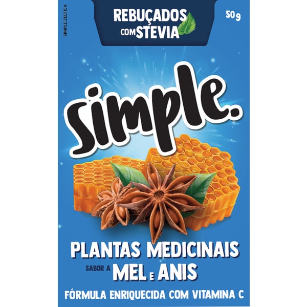Rebuçados Com Stevia De Plantas Medicinais Com Sabor A Mel E Anis 50 g