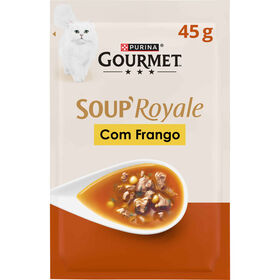 Snack Líquido Para Gato Adulto Soup Royale Frango Purina Gourmet 45 g