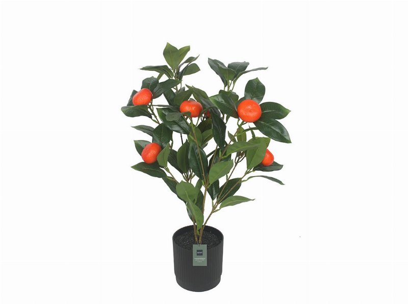 Laranjeira Artificial Actuel Com Vaso Plástico Altura 52Cm