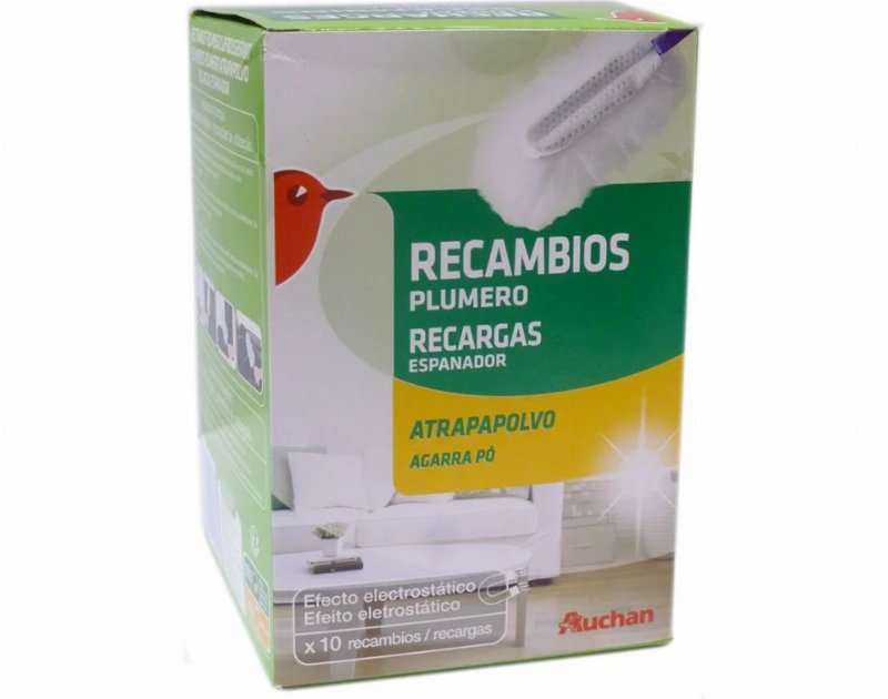 Recarga Espanador Auchan Agarra Pó Pack 10 Unidades