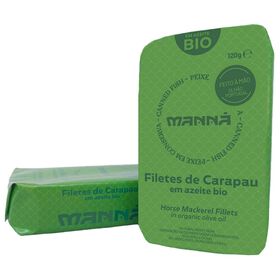 Filetes De Carapau Em Azeite Biológico Manná 120 gr (Peso Escorrido 90 gr)
