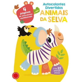 Autocolantes Divertidos - Animais Da Selva