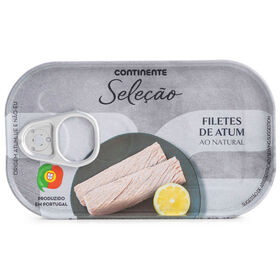 Filete De Atum Ao Natural Continente 120 gr (Peso Escorrido 85 gr)