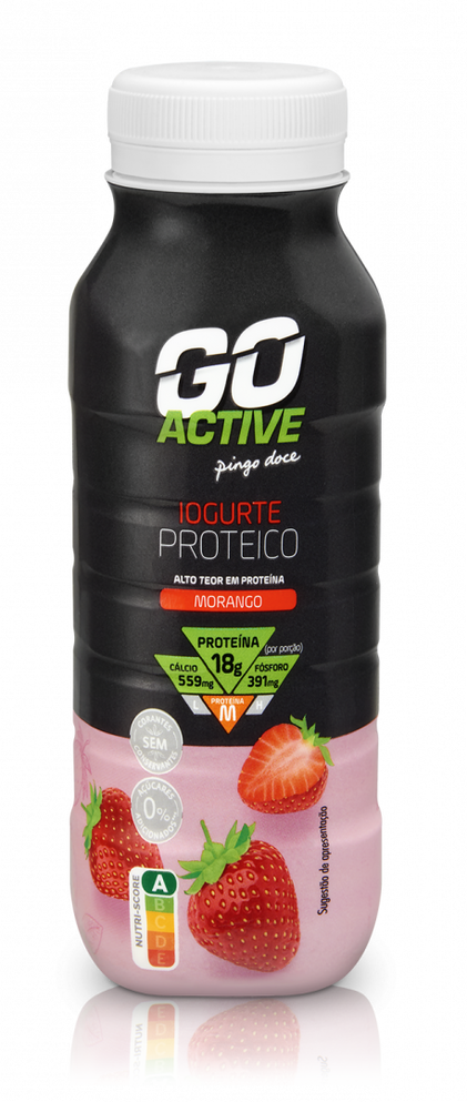 Iogurte Líquido Proteína Morango Go Active 0.23Kg