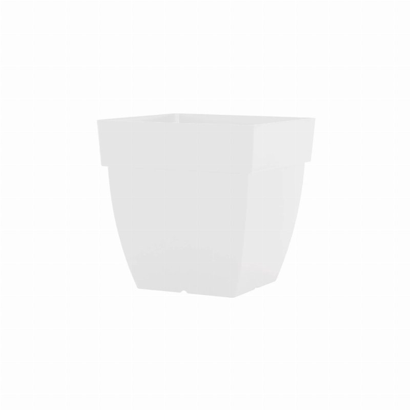 Artevasi Vaso Capri Quadrado 40 Cm Branco