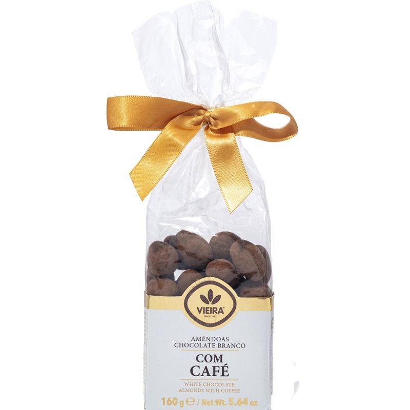 Amêndoas Cobertas De Chocolate Branco E Café 160 g