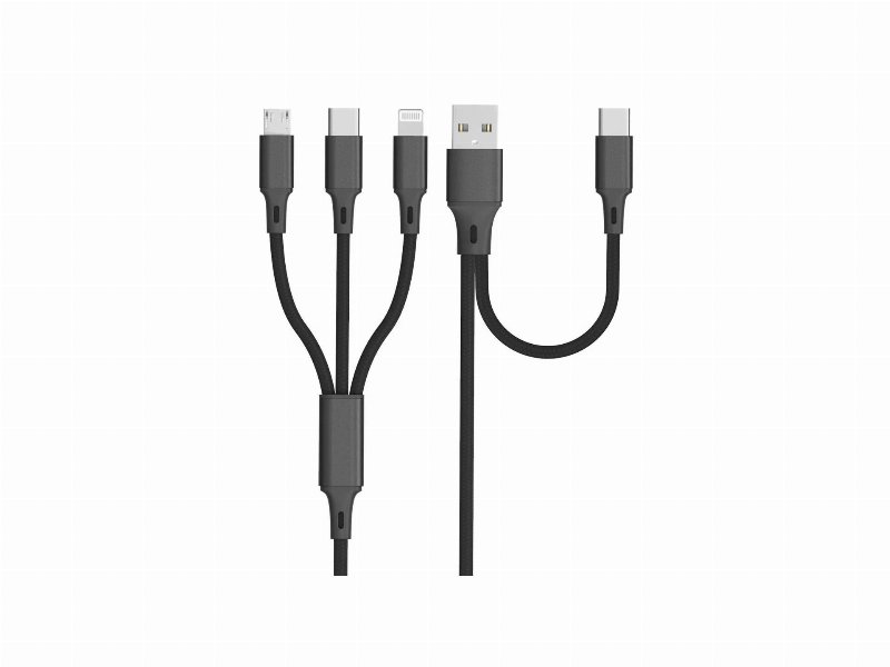 Multicabo Textil Qilive 600183105 5 In 1 Preto 1.2M