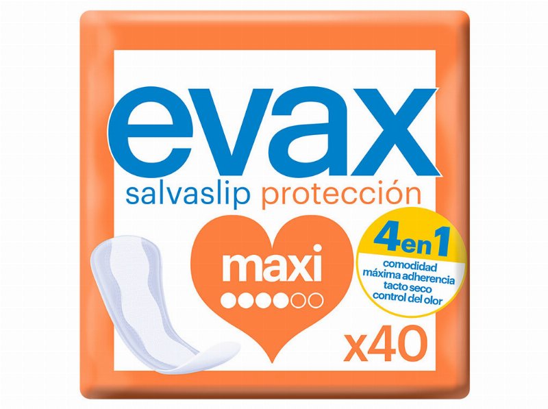 Pensos Diários Salvaslip Maxi Evax 40 Un
