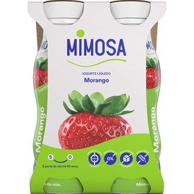 Iogurte Líquido Morango Mimosa 604 gr (4 Un)