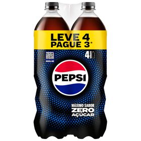 Refrigerante Com Gás Cola Zero Pepsi 4 X 1,5 Lt