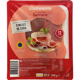 Presunto Serrano Fatiado 9 Meses De Cura Continente 200 gr