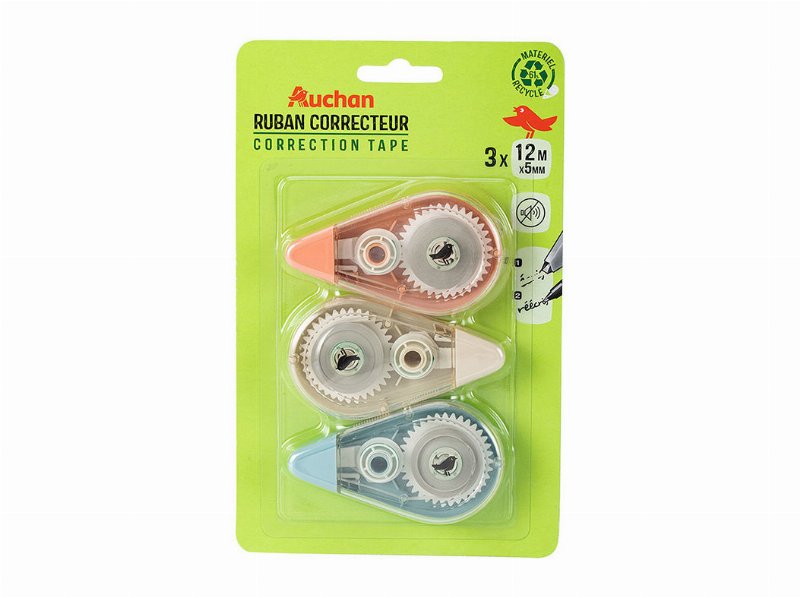 Fita Corretora Auchan 3 Unidades