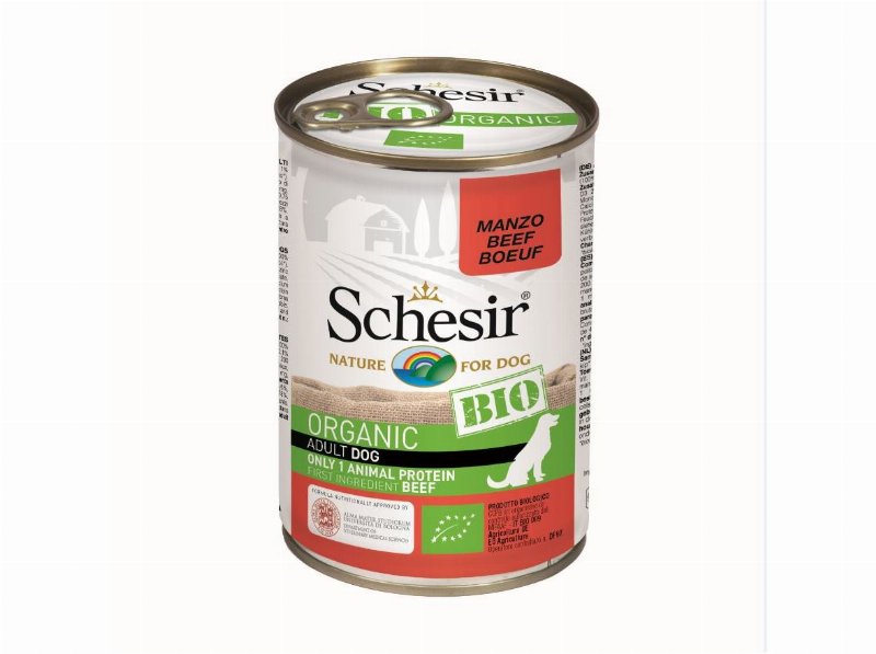 Comida Húmida Cão Schesir Bio Lata Vaca 400 g