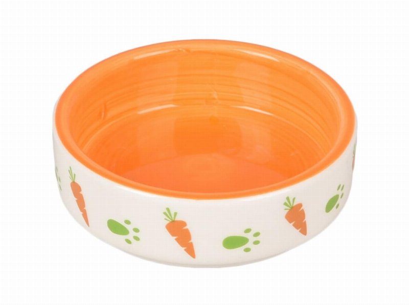 Comedouro Roedores Iggy Cerâmica Laranja 100 ml 8.5Cm