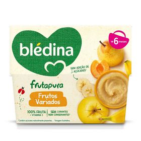 Puré De Fruta Frutos Variados +6M Blédina 4 X 95 gr