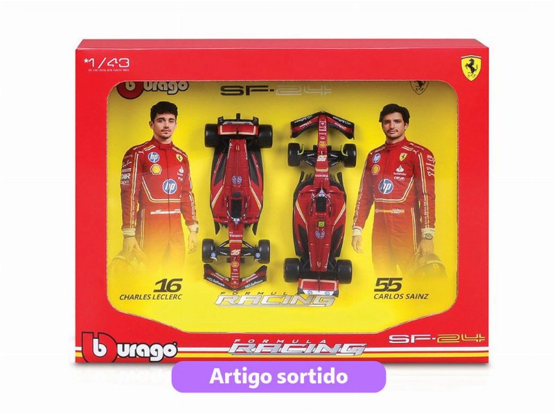 Veiculo F1 Burago Esc: 1:43 Pack 2 Modelos Sortidos