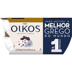 Iogurte Grego Stracciatella Oikos Danone 440 gr (4 Un)