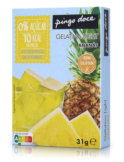 Gelatina Em Pó De Ananás 0% Açúcar Pingo Doce 0.031Kg