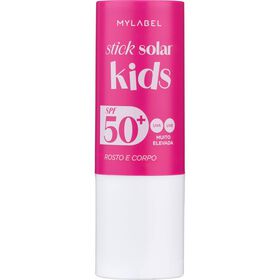 Protetor Solar Stick Rosto E Corpo Kids Rosa Fps 50+ Mylabel 1 Un