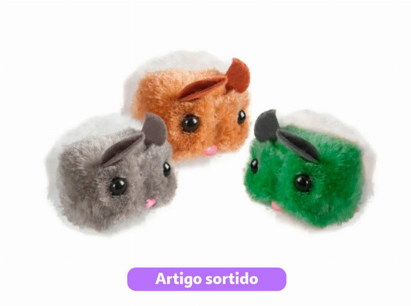 Brinquedo Gato Flamingo Ratinho Interativo 7Cm Artigo Sortido