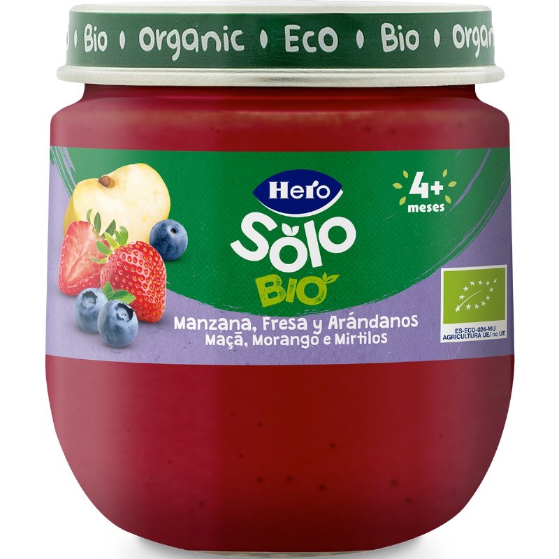 Solo Maçã, Morango E Mirtilo 120 g