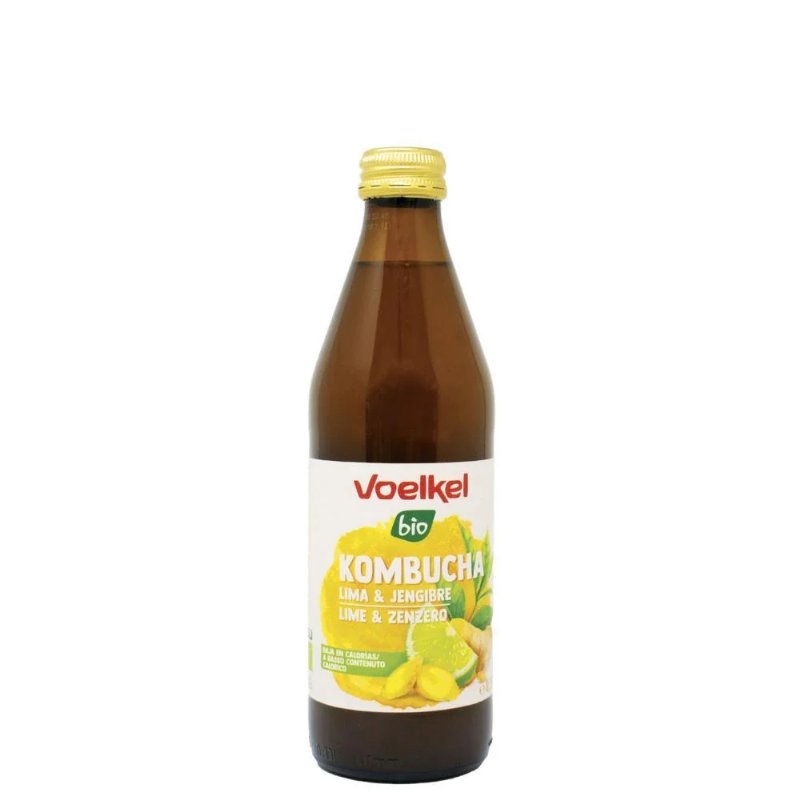Kombucha De Gengibre E Lima Bio Voelkel 330 ml