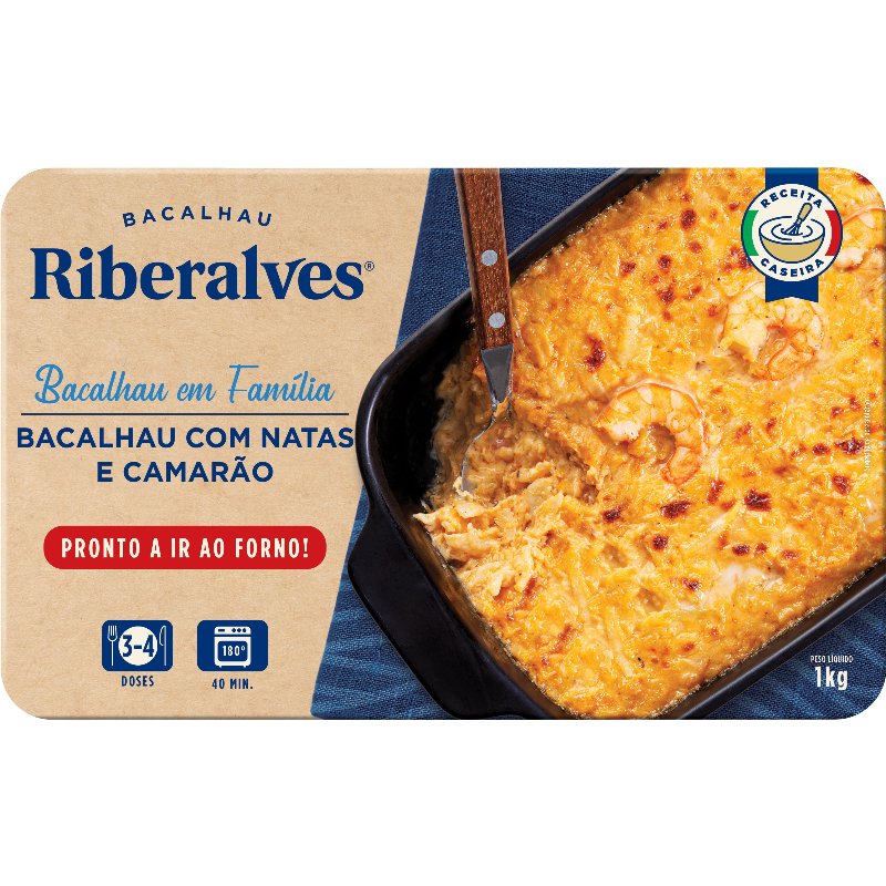 Bacalhau Com Natas E Camarão 1 kg
