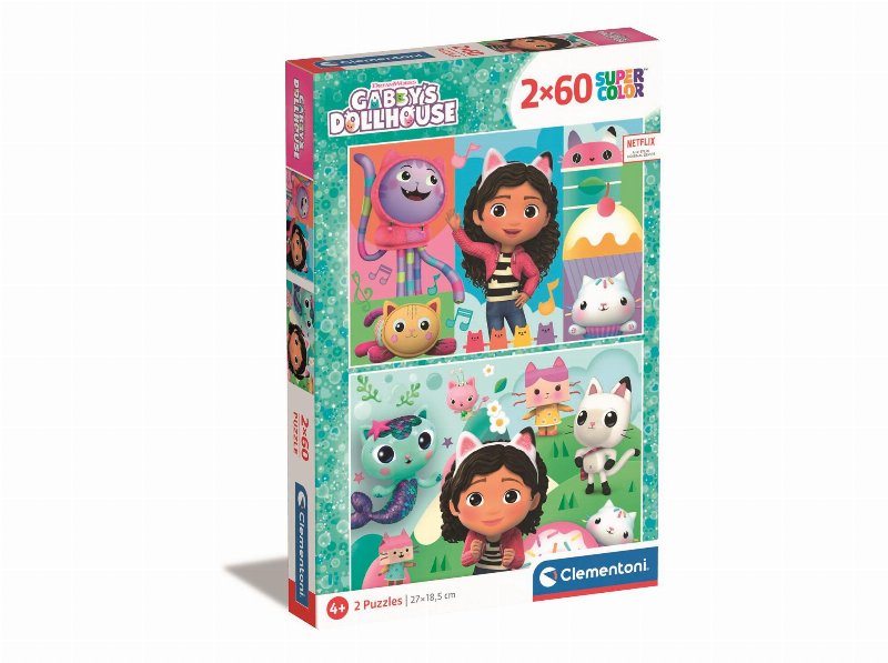 Puzzle Clementoni Gabby's Dollhouse 2X60 Peças