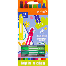 Conjunto 12 Pastéis De Óleo Note!