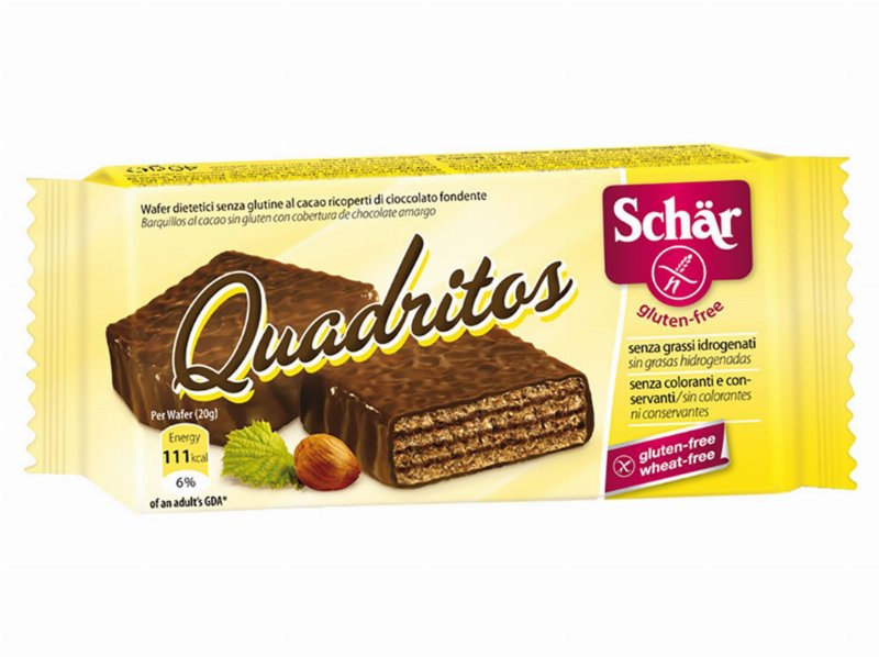 Wafer Schar Quadritos Chocolate Preto Sem Glúten 40 g