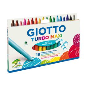Marcadores De Colorir Maxi Turbo Color Giotto 18 Un