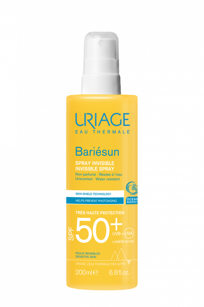 Protetor Solar Spray Bariésun Invisível Sem Perfume Spf50+ Uriage 0.2L