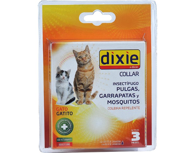Coleira Repelente Para Gatos Dixie