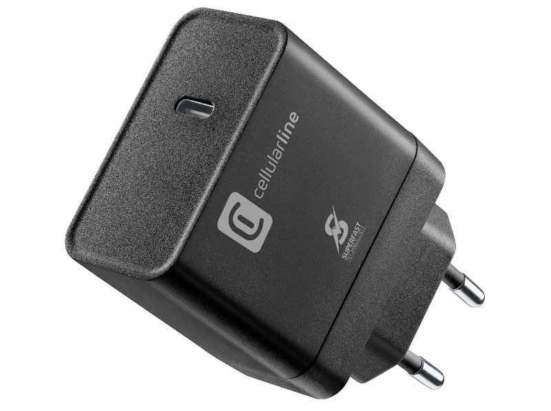 Carregador Casa Cellularline (Usb-Type C 45W Preto)
