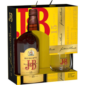 J&B Reserve 15 Anos Com Copo Whisky Scotch