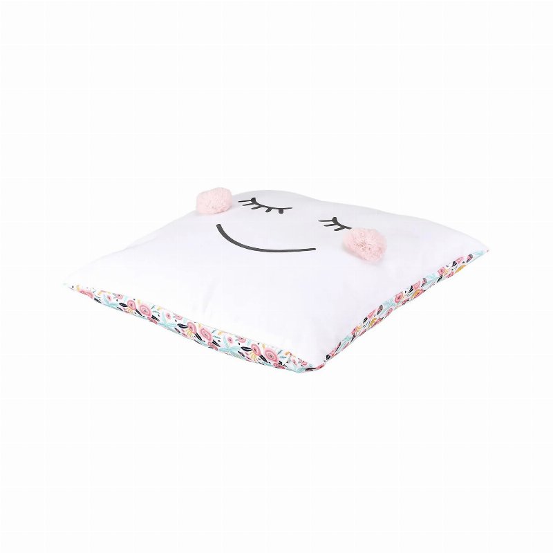 Hkh Almofada Infantil Pompons Rosa