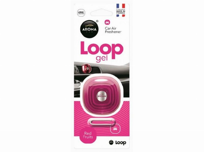Ambientador Automóvel Loop Aroma Car Gel Red Fruits