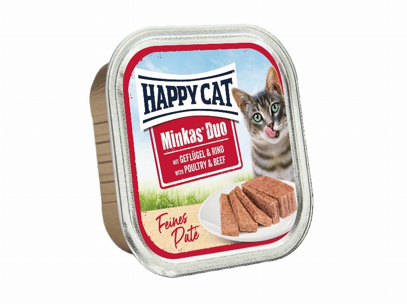 Comida Húmida Gato Happy Cat Duo Aves E Vaca 100 g