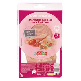 Mortadela De Porco Com Azeitonas Fatias Finas Continente 200 gr