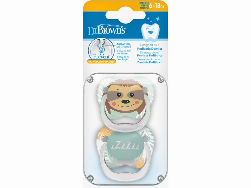 Chupeta Dr. Brown's Prevent Verde 6-18M 2Un