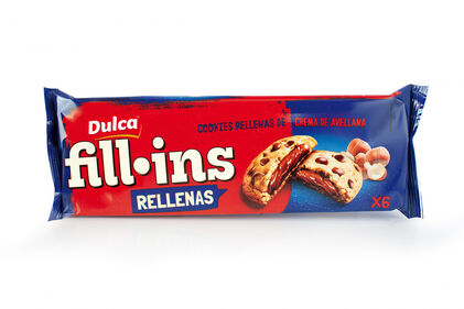 Bolachas Cookies Recheadas Com Creme De Avelã Fill-Ins Dulca 0.12Kg