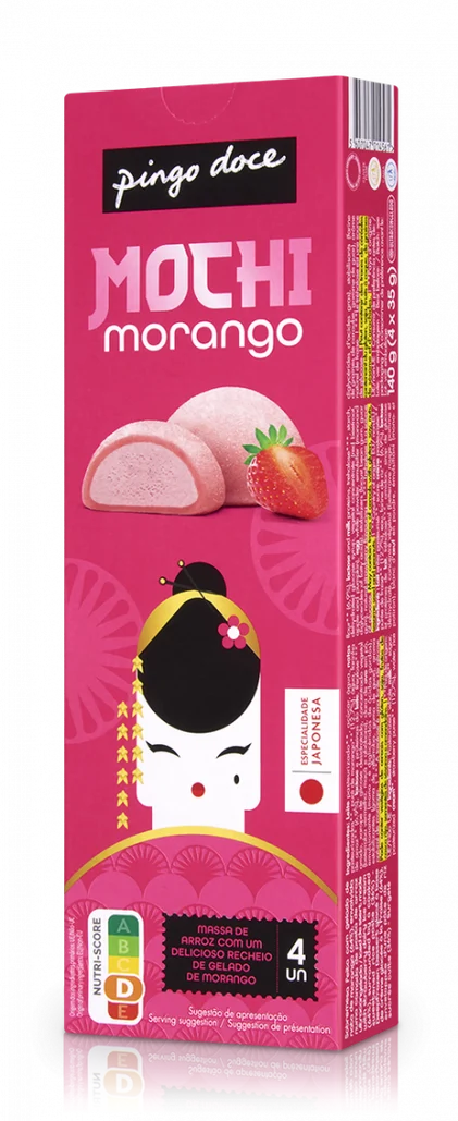 Gelado Mochi Morango Pingo Doce 0.14Kg