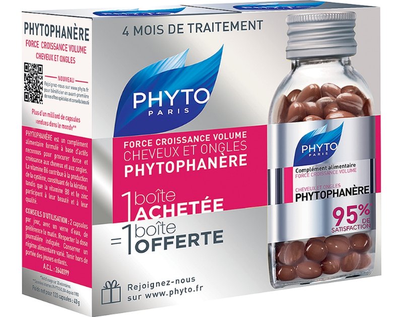 Suplemento Phyto Phytophanere 2X120 Capsulas Leve 2 Pague 1
